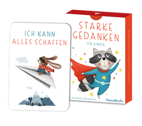 Produktabbildung zu Starke Gedanken - Affirmationskarten für Kinder - 40 Botschaften für mehr innere Stärke