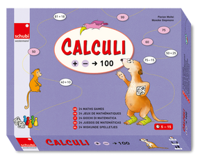 Produktabbildung zu Calculi 100 (+/-) - 24 jeux de mathématiques | 24 giochi di matematica