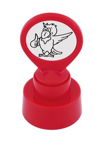 Produktabbildung zu Siebdruck-Stempel "Perpetuum" rund "Rabe"