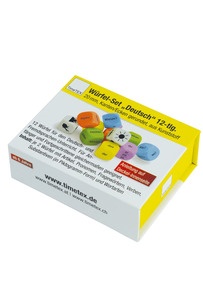 Produktabbildung zu Würfel-Set „Deutsch“ 12-tlg., 20 mm in Box