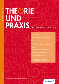 Abbildung zur Reihe Theorie und Praxis der Textverarbeitung - Jahrgang 2016