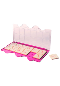 Produktabbildung zu miniLÜK Lösungsgerät - Klarsichtdeckel pink