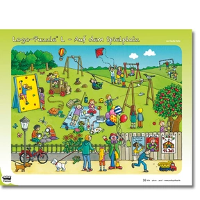 Produktabbildung zu ProLog - Logo-Puzzles L - Auf dem Spielplatz