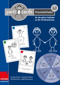 Produktabbildung zu Particards Praxisleitfaden - für die aktive Teilhabe von Kindern an der Förderplanung