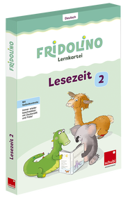 Produktabbildung zu Fridolino Lernkartei - Lesezeit 2 - Übungskarten für das 2. Schuljahr
