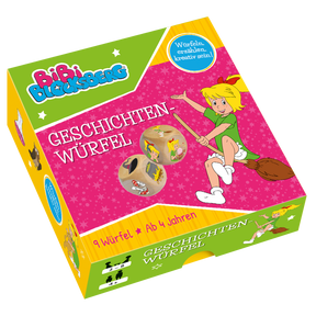 Produktabbildung zu Geschichtenwürfel mit Bibi Blocksberg - Würfeln, erzählen, kreativ sein!