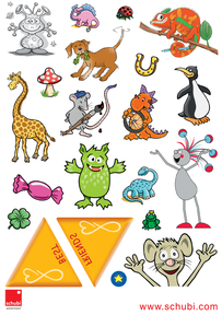 Produktabbildung zu SCHUBI Klebetattoos