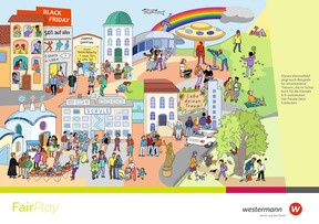 Produktabbildung zu Fair Play - Ethik - Allgemeine Ausgabe Mittlere Schulformen 2026 - Poster Wimmelbild 5/6