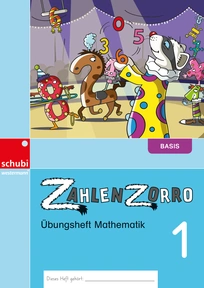 Abbildung zur Reihe Zahlenzorro - Übungshefte Mathematik - 1. - 4. Schuljahr, je drei Niveaustufen