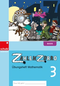 Produktabbildung zu Zahlenzorro Übungsheft Mathematik - Basis 3 - Ausgabe Schweiz