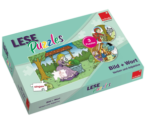 Produktabbildung zu SCHUBI LesePuzzles - Verben + Adjektive