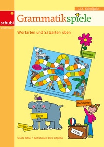 Produktabbildung zu Grammatikspiele - 1. / 2. Schuljahr - Wortarten und Satzarten üben