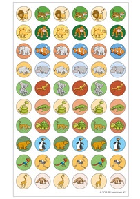 Produktabbildung zu Motivationssticker - Zootiere