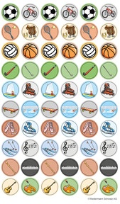 Produktabbildung zu Motivationssticker - Sport und Hobby