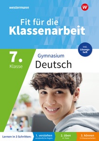 Produktabbildung zu Fit für die Klassenarbeit - Gymnasium Neubearbeitung 2026 - Klassenarbeitstrainer Deutsch 7