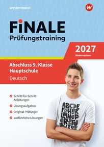Produktabbildung zu FiNALE Prüfungstraining Abschluss 9.Klasse Hauptschule Niedersachsen - Deutsch 2027 Arbeitsbuch mit Lösungsheft