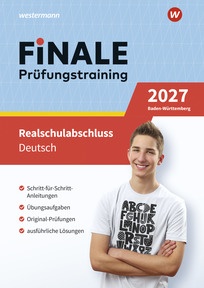 Produktabbildung zu FiNALE Prüfungstraining Realschulabschluss Baden-Württemberg - Deutsch 2027 Arbeitsbuch mit Lösungsheft