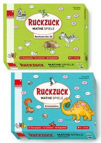 Produktabbildung zu Set Ruckzuck Mathespiele - Einmaleins und Rechnen bis 20
