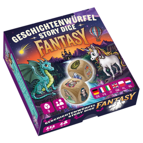 Produktabbildung zu Geschichtenwürfel Fantasy - Würfeln, erzählen, kreativ sein!
