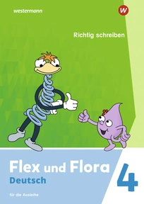 Produktabbildung zu Flex und Flora - Ausgabe 2021 - Heft Richtig schreiben 4 (Druckschrift) - Für die Ausleihe