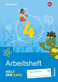 Produktabbildung zu Welt der Zahl - Ausgabe 2022 für Bayern - Arbeitsheft 4 mit Interaktiven Übungen