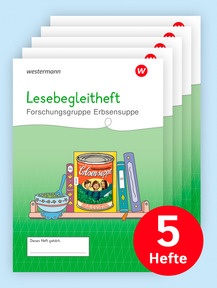 Produktabbildung zu Westermann Unterrichtsmaterialien Grundschule - Lesebegleitheft Forschungsgruppe Erbsensuppe 5er-Set