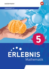 Produktabbildung zu Erlebnis Mathematik - Ausgabe 2023 für Berlin, Brandenburg, Hessen, Saarland, Sachsen-Anhalt - Arbeitsheft DaZ 5