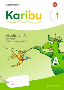 Produktabbildung zu Karibu - Ausgabe 2024 - Arbeitsheft 1 (A) Schulausgangsschrift zur Fibel Verbrauch