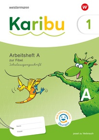 Produktabbildung zu Karibu - Ausgabe 2024 - Arbeitsheft 1 (A) Schulausgangsschrift zur Fibel Verbrauch - mit interaktiven Übungen