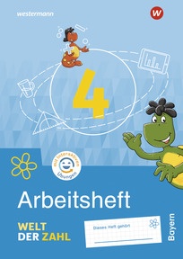 Produktabbildung zu Welt der Zahl - Ausgabe 2022 für Bayern - Arbeitsheft 4 mit Interaktiven Übungen