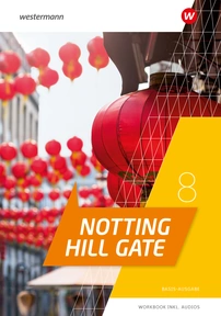 Produktabbildung zu Notting Hill Gate - Aktuelle Ausgabe - Workbook 8 Basis-Ausgabe mit Audio-Download