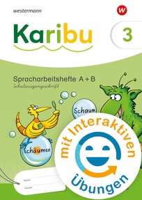 Produktabbildung zu Karibu – Ausgabe 2024 - Spracharbeitshefte 3 Schulausgangsschrift mit Interaktiven Übungen