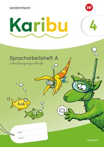 Produktabbildung zu Karibu – Ausgabe 2024 - Spracharbeitsheft 4 Schulausgangsschrift