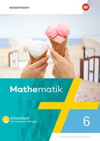 Produktabbildung zu Mathematik - Ausgabe 2026 für Mecklenburg-Vorpommern - Arbeitsheft 6 mit Interaktiven Übungen