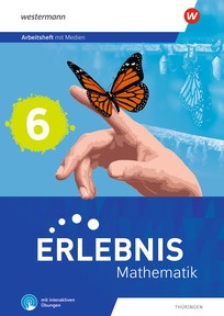 Produktabbildung zu Erlebnis Mathematik – Ausgabe 2026 für Thüringen - Arbeitsheft 6 mit Medien und Interaktiven Übungen