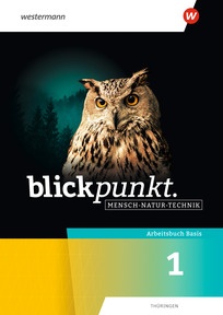 Produktabbildung zu Blickpunkt Mensch - Natur - Technik – Ausgabe 2027 für Thüringen - Arbeitsbuch Basis 1