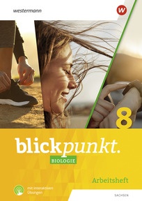 Produktabbildung zu Blickpunkt Biologie - Ausgabe 2024 für Sachsen - Arbeitsheft 8 mit interaktiven Übungen