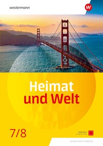 Produktabbildung zu Heimat und Welt – Aktuelle Ausgabe für Baden-Württemberg - Schulbuch 7/8