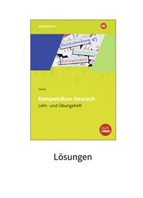 Produktabbildung zu Kompendium Deutsch - Lösungen - 10. Auflage 2025