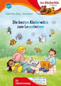 Produktabbildung zu Die besten Kinderwitze zum Lesenlernen - Der Bücherbär: Erstlesebuch mit Silbentrennung für die 1. Klasse