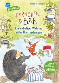 Produktabbildung zu Hörnchen & Bär. Ein wirbeliger Waldtag voller Überraschungen - Der Bücherbär. Lesen lernen mit Bildern. Zum Vor- und Mitlesen. Bilder ersetzen Hauptwörter