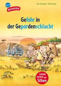 Produktabbildung zu Gefahr in der Gepardenschlucht - Bücherbär: Erstlesebuch; spannende Detektivgeschichte für die 1. Klasse, mit Silbentrennung zum leichteren Lesenlernen