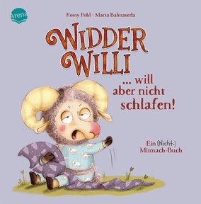 Produktabbildung zu Widder Willi will aber nicht schlafen! Ein (Nicht-)Mitmach-Buch - Pappbilderbuch für Kinder ab 2 Jahren zur spielerischen Begleitung der Autonomiephase mit großer Ausklappseite