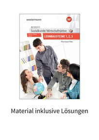 Produktabbildung zu Betrifft Sozialkunde / Wirtschaftslehre - Ausgabe für Rheinland-Pfalz - Lernbausteine 1-3 - Material inklusive Lösungen - 10. Auflage 2025