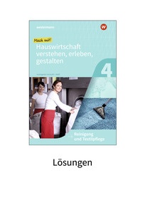 Produktabbildung zu Mach mit! Hauswirtschaft verstehen, erleben, gestalten - Reinigung und Textilpflege - Lösungen - 1. Auflage 2021