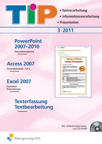 Abbildung zur Reihe TIP - Textverarbeitung - Informationsverarbeitung - Präsentation - Jahrgang 2011