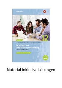 Produktabbildung zu Fachoberschule Wirtschaft und Verwaltung - Berufsbezogener Lernbereich - Klasse 12 - Material inklusive Lösungen zum Arbeitsheft - 3. Auflage 2022