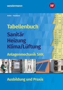 Produktabbildung zu Tabellenbuch Sanitär-Heizung-Klima/Lüftung - Anlagenmechanik SHK Ausbildung und Praxis - Tabellenbuch - 13. Auflage 2026