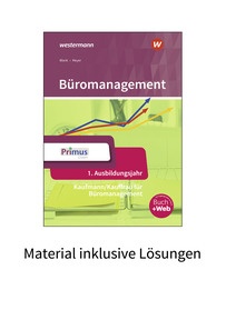 Produktabbildung zu Büromanagement - 1. Ausbildungsjahr - Material inklusive Lösungen - 4. Auflage 2022