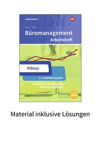 Produktabbildung zu Büromanagement - 2. Ausbildungsjahr - Material inklusive Lösungen zum Arbeitsheft - 4. Auflage 2023